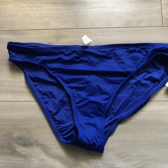 La Blanca Blue Hipster Swim Bikini Bottom 14 - Picture 5 of 11